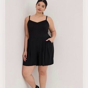 Torrid Ponte Bustier Romper